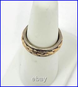 JAMES AVERY Braided Band, Ring, 925 & 14K Size 5.75 CC24.4 JAMES AVERY Braided Band, Ring, 925 & 14K Size 5.75 CC24.4