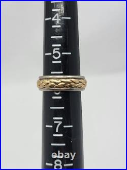 JAMES AVERY Braided Band, Ring, 925 & 14K Size 5.75 CC24.4 JAMES AVERY Braided Band, Ring, 925 & 14K Size 5.75 CC24.4