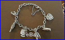 JAMES AVERY CHARM BRACELET WITH 6 JAMES AVERY CHARMS! +++PINKIE RING SZ. 5