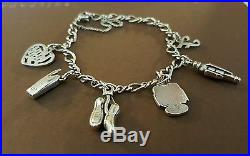 JAMES AVERY CHARM BRACELET WITH 6 JAMES AVERY CHARMS! +++PINKIE RING SZ. 5