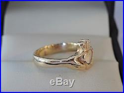 JAMES AVERY CLADDAGH RING 14k yellow Gold Size 6 1/2