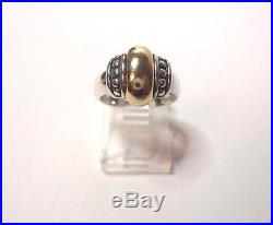 JAMES AVERY DOME RING 14k Gold & Sterling Silver Size 4 1/2 RETIRED