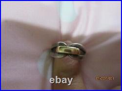 JAMES AVERY Enduring Bond Ring 14K Yellow Gold & Sterling Silver Sz 5.5 RETIRE