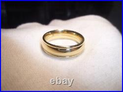JAMES AVERY Eternal Band Ring 14K Yellow Gold Size 10 Wedding WB-54