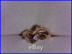 James Avery, Friendship Diamond Ring, 14k, Size 6.75, Retired, Rare (14402246)