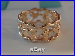 JAMES AVERY Hummingbird 14k yellow gold ring size 8.5