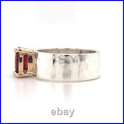 JAMES AVERY JULIETTA Ring GARNET 14K GOLD & Sterling Silver Size 5.5