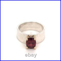 JAMES AVERY JULIETTA Ring GARNET 14K GOLD & Sterling Silver Size 5.5