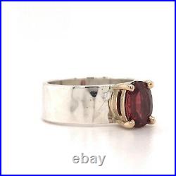 JAMES AVERY JULIETTA Ring GARNET 14K GOLD & Sterling Silver Size 5.5