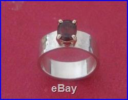 JAMES AVERY Julietta Ring with Garnet 14K and Sterling Silver Size 8