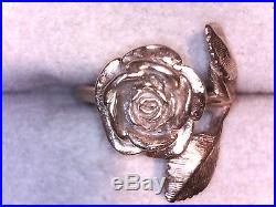 James Avery Large Rose Ring, 14k, Size 5.5, Retired! (16403083)