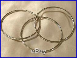 JAMES AVERY Linked Bangle Bracelets with Jump Ring Sterling Silver Medium