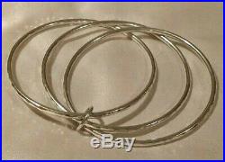 JAMES AVERY Linked Bangle Bracelets with Jump Ring Sterling Silver Medium