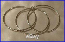 JAMES AVERY Linked Bangle Bracelets with Jump Ring Sterling Silver Medium