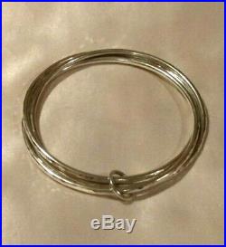 JAMES AVERY Linked Bangle Bracelets with Jump Ring Sterling Silver Medium