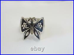 JAMES AVERY Mariposa Butterfly Sterling Silver Ring Size 7.5
