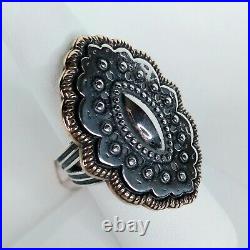 JAMES AVERY Marrakesh Ring, Size 8, 925 Silver Bronze, Spain Inspired, Retiring