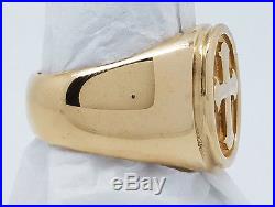 James Avery Raised Fleuree Cross Ring 14k Yellow Gold Extremely Rare & Origina