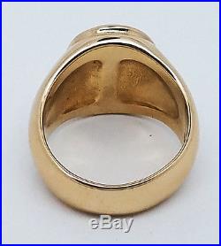 James Avery Raised Fleuree Cross Ring 14k Yellow Gold Extremely Rare & Origina