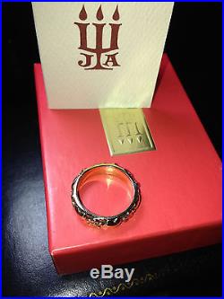 JAMES AVERY RARE 14 KARAT GOLD HEARTS AND FLOWERS RING/BAND SIZE 5 1/2