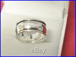 JAMES AVERY REGAL WEDDING BAND RING Sterling Silver WB-69 Size 6.5 11/32 wide