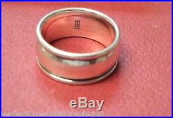 JAMES AVERY REGAL WEDDING BAND RING Sterling Silver WB-69 Size 6.5 11/32 wide