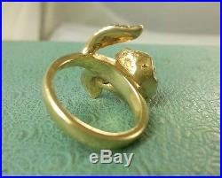 JAMES AVERY RETIRED 14K Large Rose Ring 7grams HEAVIEST