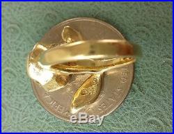 JAMES AVERY RETIRED 14K Large Rose Ring 7grams HEAVIEST