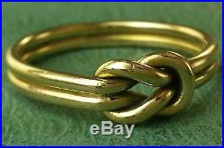 JAMES AVERY RETIRED 14K Lovers Knot Ring Size 8.5