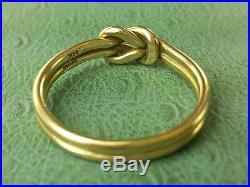 JAMES AVERY RETIRED 14K Lovers Knot Ring Size 8.5