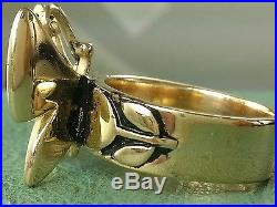 JAMES AVERY RETIRED 14K Mariposa Butterfly Ring Size 8.5