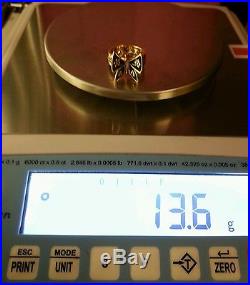 JAMES AVERY RETIRED 14K Mariposa Butterfly Ring Size 8 Heavy Mint