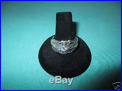 JAMES AVERY RETIRED SIZE 10 MARTIN LUTHER DIAMOND AND STERLING SILVER RING