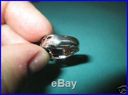 JAMES AVERY RETIRED SIZE 10 MARTIN LUTHER DIAMOND AND STERLING SILVER RING