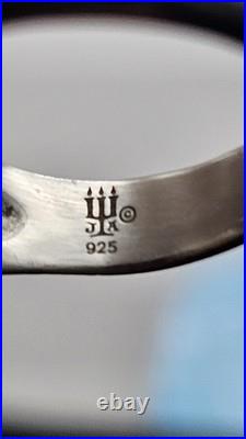 JAMES AVERY RETIRED STERLING SILVER 925 SCROLL FRENCH HEART RING Size 5.5