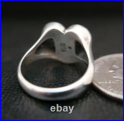 JAMES AVERY RETIRED STERLING SILVER 925 SCROLL FRENCH HEART RING Size 7.5! JA