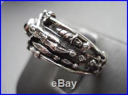 JAMES AVERY RETIRED STERLING SILVER MARTIN LUTHER CRUCIFIX RING SIZE 9 #K959