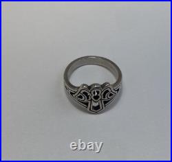 JAMES AVERY RETIRED STERLING SILVER SPREAD WING ANGEL OPEN WORK RING Sz. 5.25 JAMES AVERY RETIRED STERLING SILVER SPREAD WING ANGEL OPEN WORK RING Sz. 5.25