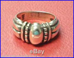 JAMES AVERY RETIRED THATCH RING Sterling Silver Size 5.5 Beaded