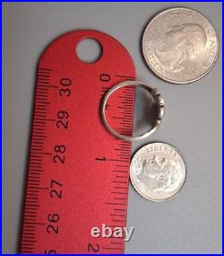 JAMES AVERY RING Sz 4.5 RARE Double Flower Small Sterling With Box, Pouch, Card