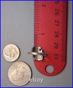 JAMES AVERY RING Sz 4.5 RARE Double Flower Small Sterling With Box, Pouch, Card