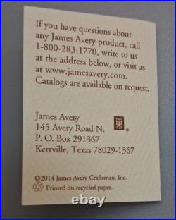 JAMES AVERY RING Sz 4.5 RARE Double Flower Small Sterling With Box, Pouch, Card