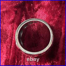 JAMES AVERY Ring Sterling Silver Retired Graduated Bead Band RARE