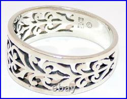 JAMES AVERY SIGNED Sterling Silver FANCY HEART Scroll CELTIC Band RING SZ 10.5