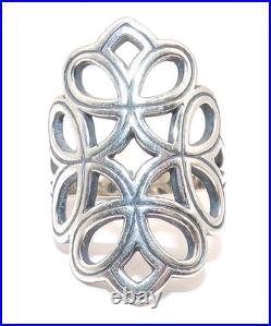 JAMES AVERY SIGNED Sterling Silver INFINITY Scroll CELTIC Knot RING SZ 8.5