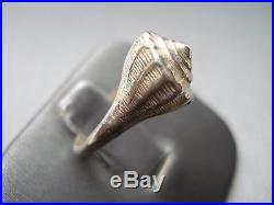 JAMES AVERY STERLING SILVER RETIRED CONCH SHELL RING SIZE 9 #W282