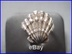 JAMES AVERY STERLING SILVER RETIRED SCALLOP SHELL RING SIZE 8.5 #W281