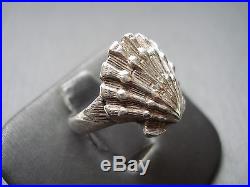 JAMES AVERY STERLING SILVER RETIRED SCALLOP SHELL RING SIZE 8.5 #W281