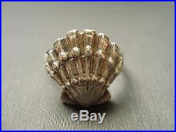 JAMES AVERY STERLING SILVER RETIRED SCALLOP SHELL RING SIZE 8.5 #W281