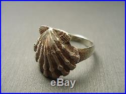 JAMES AVERY STERLING SILVER RETIRED SCALLOP SHELL RING SIZE 8.5 #W281